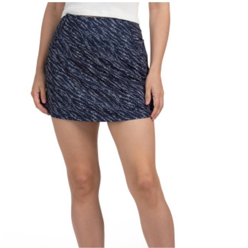 Puma Navy and White Mini Skirt
